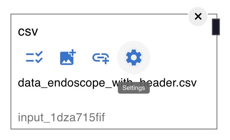 CSV settings