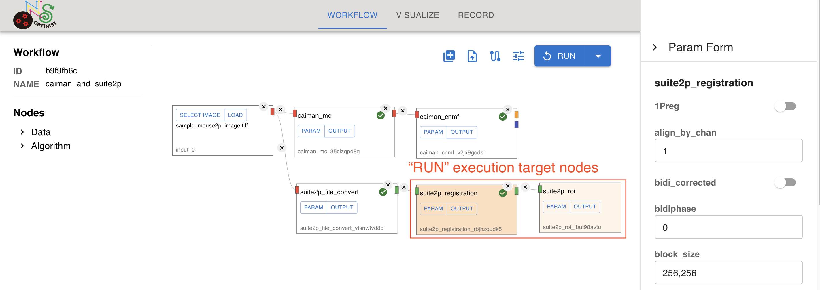 Run example after