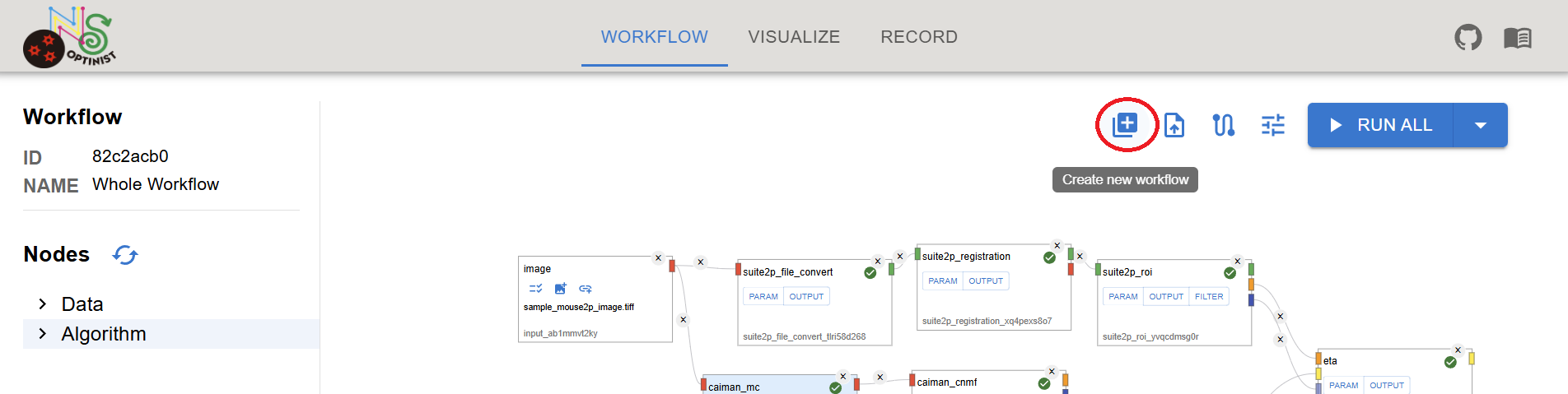 Create workflow
