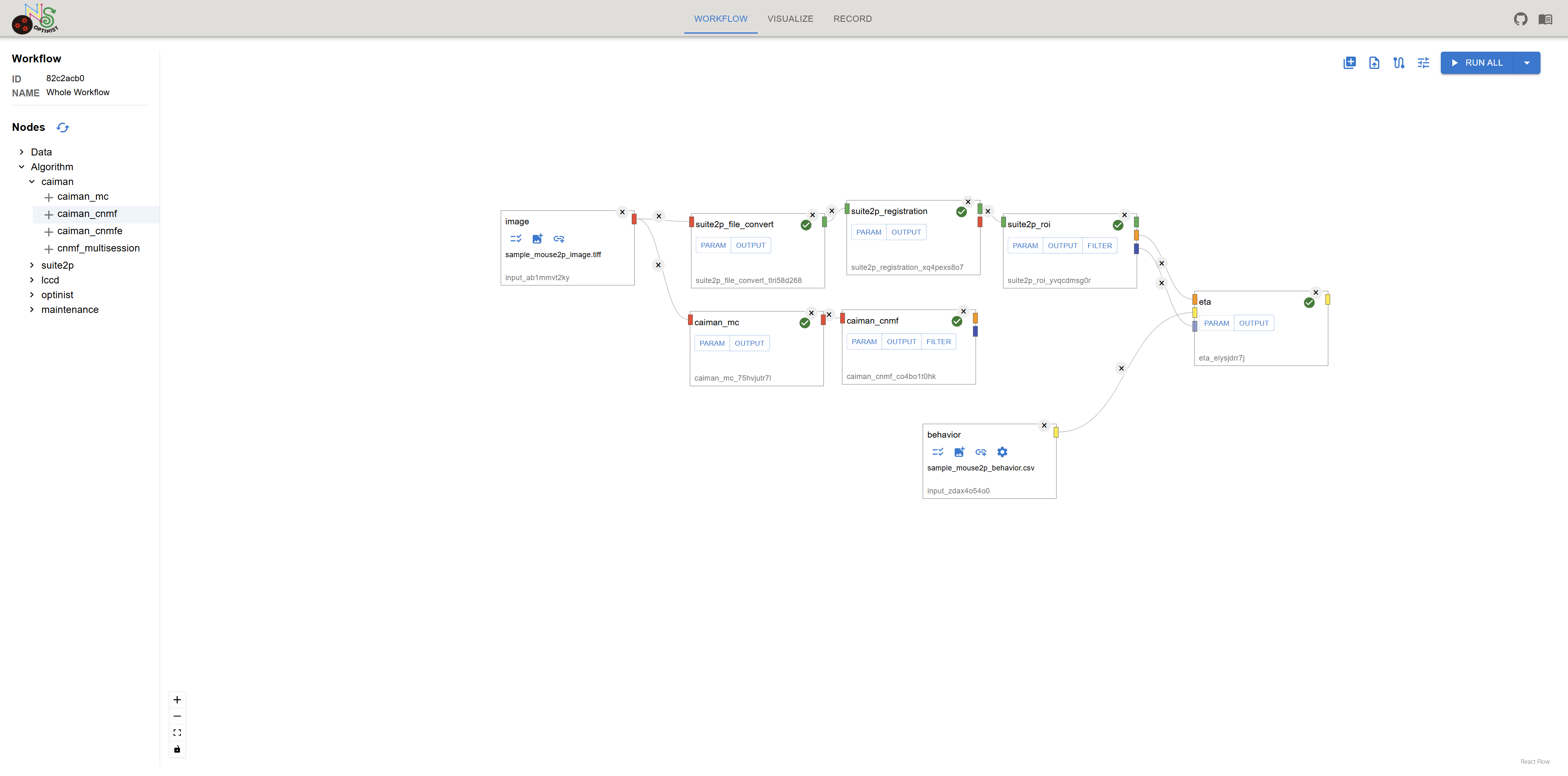 Workflow window